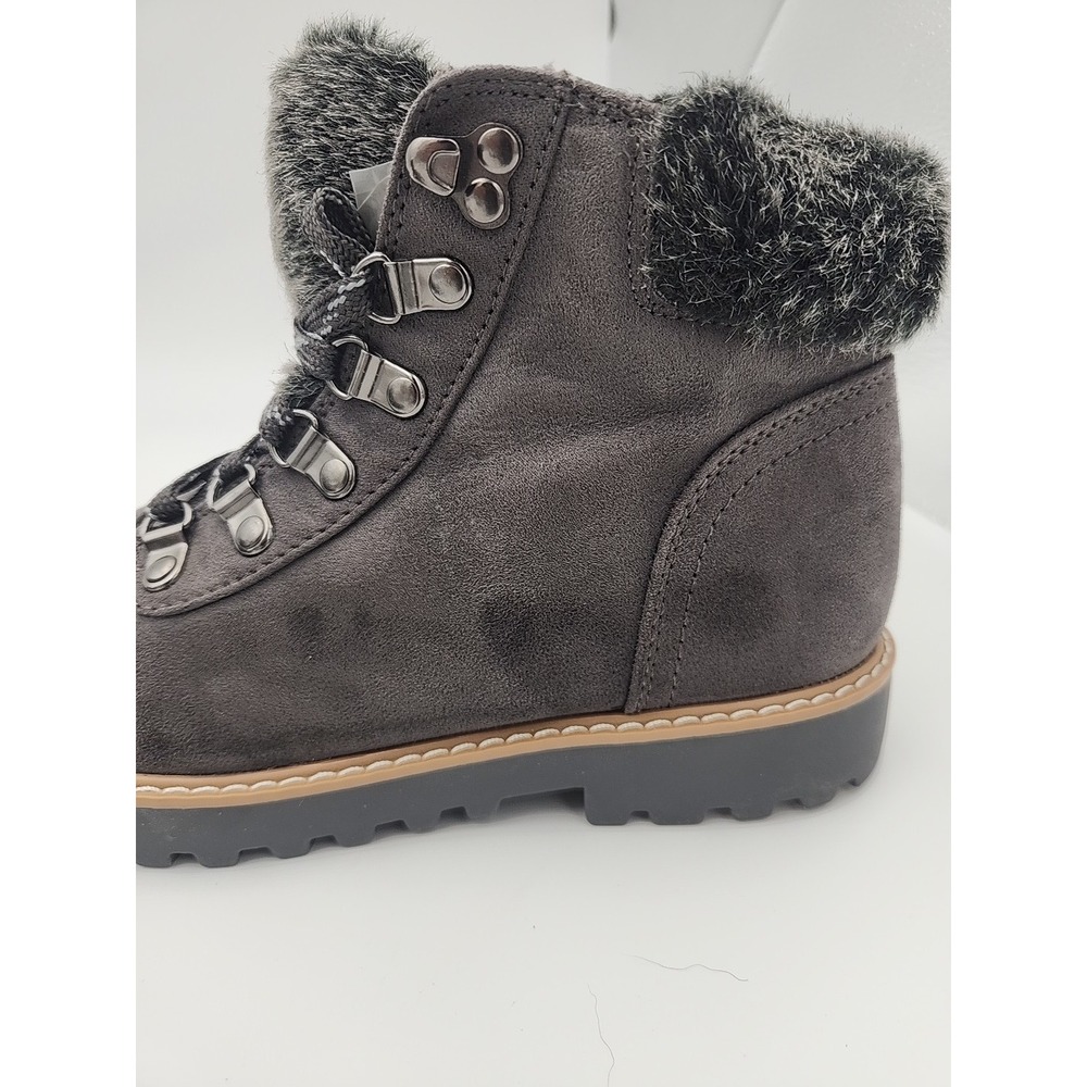 ANA A New Approach Boots Womens 9.5 M Nelson Shearling Winter Ankle Boot Grey - Picture 14 of 14
